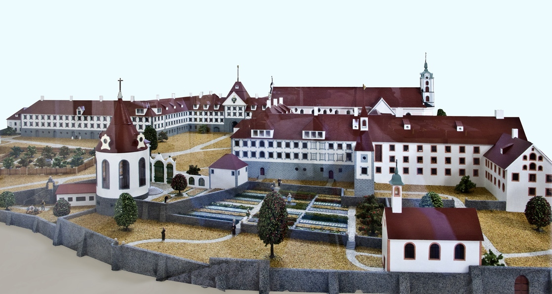 Modell der Klosteranlage Elchingen vor 1803