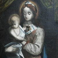 Madonnenbild im Seitenschiff der Klosterkirche