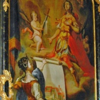 Bild mit Klosterstifterin Luitgard